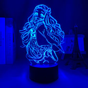 Kimetsu No Yaiba Nezuko Kamado Anime Figure 3D LED Night Lamp Home Decor Children's Festival Birthday gifts USB link Charging Neon Lights