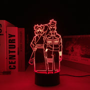 Anime Figure Temari Shikamaru 3D LED Night Light Home Bedroom Table Decoration for Children's Festival Birthday Gifts Acrylic Lamp 7 Color Changes