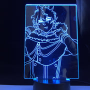 Yuno Light for Kids Child Bedroom Decor Night Light Birthday Gift Manga Gadget Black Clover Lamp 3d Lamp Anime Black Clover