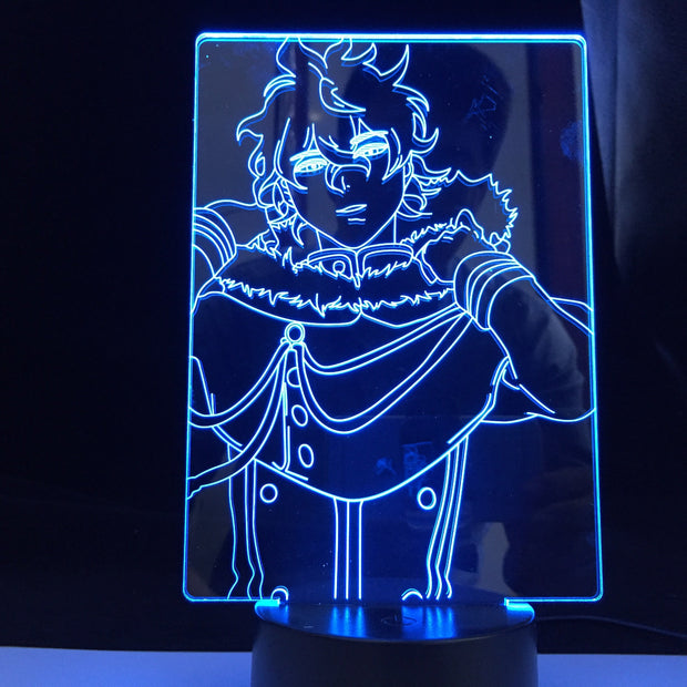 Yuno Light for Kids Child Bedroom Decor Night Light Birthday Gift Manga Gadget Black Clover Lamp 3d Lamp Anime Black Clover