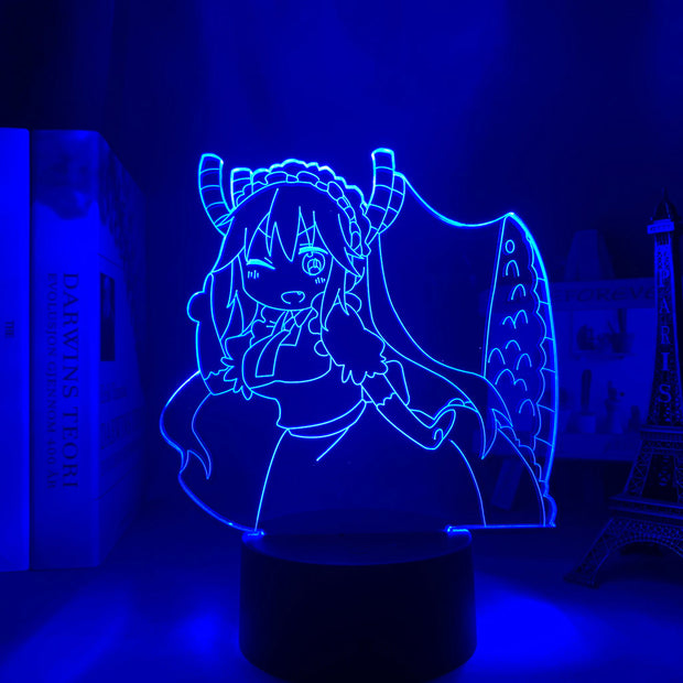 Anime Led Light Miss Kobayashi Dragon Maid Nightlight for Bedroom Decor Nightlight Manga Birthday Gift Room Led Night Lamp 3d