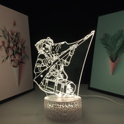 Anime Attack on Titan Annie Leonhart Manga Lamp Multi Color Conversion With Remote Control Compact And Convenient Neon Lamp