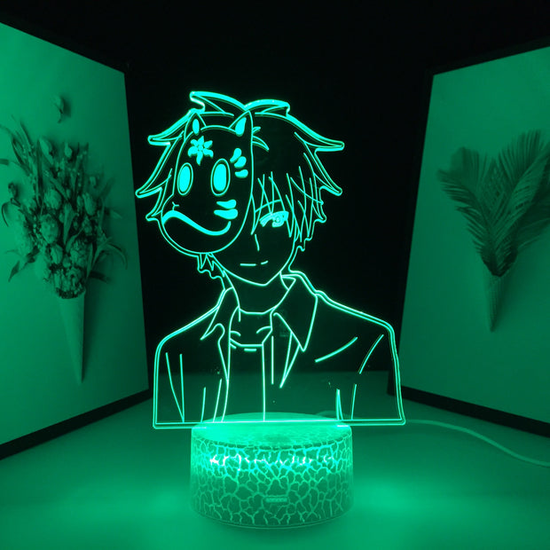 Hotarubi No Mori Anime Figure 3D LED Lamp Home Room Desk Decoration Lamp for Kids Children Birthday Gifts Colors USB Link Charging