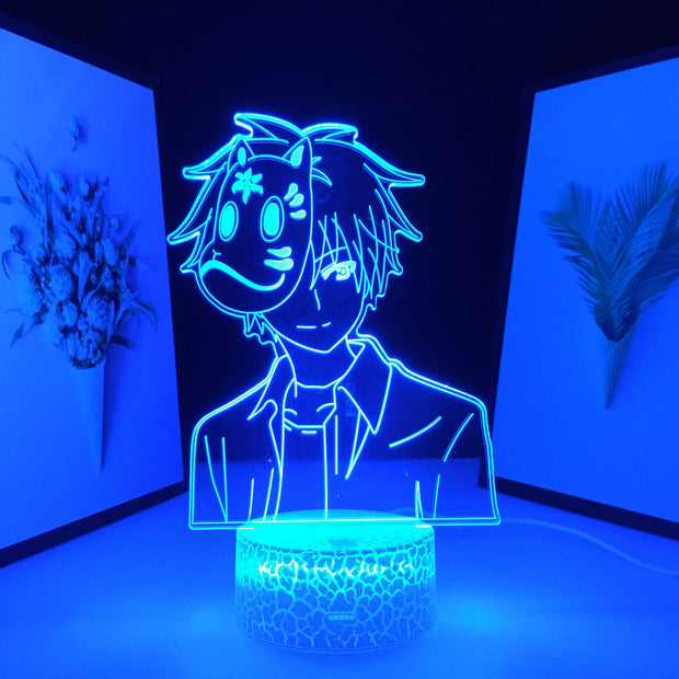 Hotarubi No Mori Anime Figure 3D LED Lamp Home Room Desk Decoration Lamp for Kids Children Birthday Gifts Colors USB Link Charging