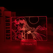Inuyasha Anime Figure Sesshomaru 3D LED Night Light Home Bedroom Table Decoration Night Light for Children's Festival Birthday Gifts 7 Color Changes With Remote Neon Lamp