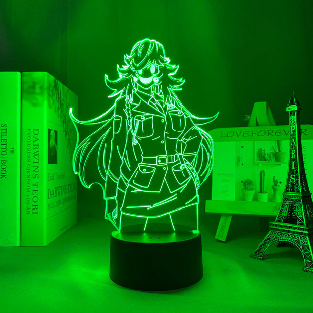 3D LED Lamp Anime Figure  High Rise Invasion Nishi Yayoi Bedroom Desk Decoration Small Night Light for Children's Festival Birthday Gifts Neon Lights With Remote