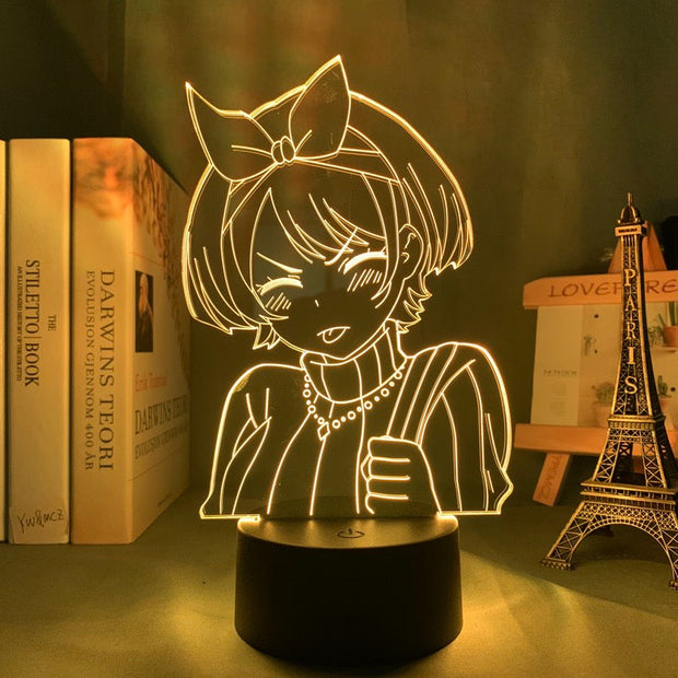 3d Lamp Anime Rent A Girlfriend Sarashina Ruka Night Light for Kids Bedroom Decor Birthday Gift Manga Kanojo Okarishimasu Lamp