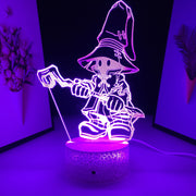 3D LED Final Fantasy Vivi Ornitier Figure  Night Light Home Bedroom Table Decoration Night Light for Children's Festival Birthday Gifts 7 Color Changes With Remote Neon Lamp