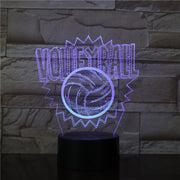 Volleyball 3D Lamp 7 Colors Touch Led Creative Night Table Moderne Desk Lamp 7 Colors Dimmer USB LED Table Lamp Dropship 3469