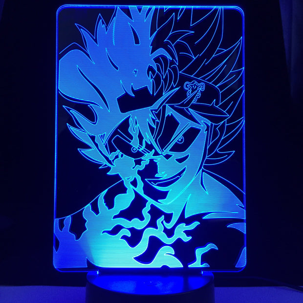 Black Clover Asta Light for Kids Bedroom Decor Night Light Birthday Gift Manga Gadget 3d Lamp Anime Dropshipping Lights 1 order