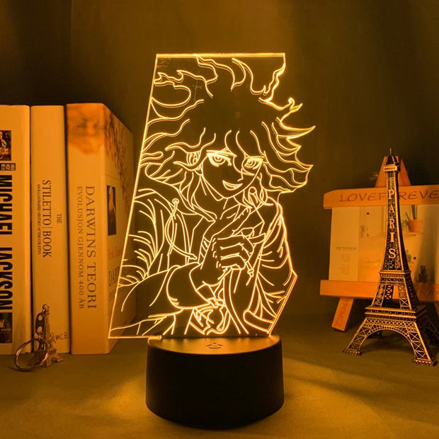 Danganronpa V3 Led Night Light Nagito Komaeda Lamp for Bedroom Decor Kids Gift Danganronpa V3 Acrylic Neon Lamp Nagito Komaeda