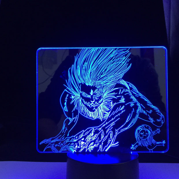 Attack on Titan The Jaw Titan for Bedroom Decor Light Kids Birthday Gift Manga Anime 3d Led Light Night Lamp Dropshipping Best