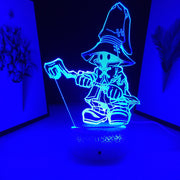3D LED Final Fantasy Vivi Ornitier Figure  Night Light Home Bedroom Table Decoration Night Light for Children's Festival Birthday Gifts 7 Color Changes With Remote Neon Lamp