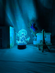 Anime Demon Slayer Tsuyuri Kanawo Figure Led Night Light for Girls Room Decor Nightlight Kimetsu No Yaiba Gift Table 3d Lamp