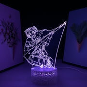 Anime Attack on Titan Annie Leonhart Manga Lamp Multi Color Conversion With Remote Control Compact And Convenient Neon Lamp