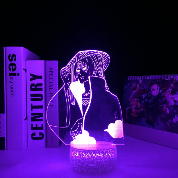 3D Lamp Akatsuki Anime Home Decor Children's Festival Birthday gifts USB Link Charging  Multiple Color Changes With Remote Control
