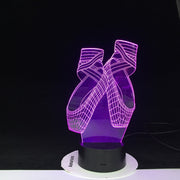Ballet Shoes Shape 3D LED Night Lights Colorful Led USB Table Lamp Girl Bedside Decor Creative Lighting Gift Dropshipping 1827