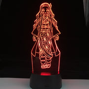 Nezuko Kamado Anime Lamp Demon Slayer Kimetsu No Yaiba 3D Led 16 Colors Light Japanese Anime Remote Control Base Table Lamp