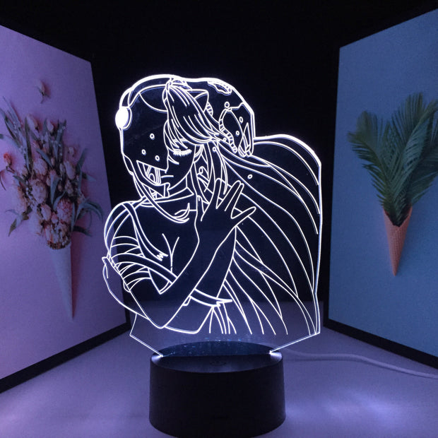 Anime Elfen Lied Lucy Nyu Figure Desk Lamp Acrylic LED Home Room Decoration Birthday Gift 7 Colors