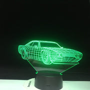 3D LED Car Shape Night Lights Colors Changing Visual Vehicle Luminaria Table Lamp Sleeping Lighting Home Decor Dropship Gift1461