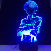 Attack on Titan Acrylic Table Lamp Anime for Home Room Decor Light Cool Kid Child Gift Captain Levi Ackerman Figure Night Light