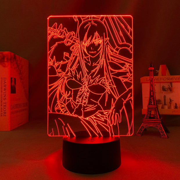 3D LED Lamp Anime Figure  Bakemonogatari Shinobu Oshino Bedroom Desk Decoration Small Night Light for Children's Festival Birthday Gifts