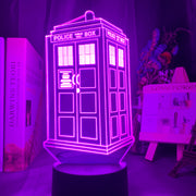 Doctor Who Call Box 3d Optical Led Night Light Lamp for Kids Bedroom Decoration Police Box Gift for Child Room Bedside Lamp