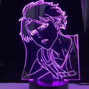 Attack on Titan Levi Ackerman Acrylic 3d Lamp for Home Room Decor Light Child Gift Levi Ackerman LED Night Light Anime