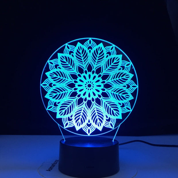 Artistic Modeling Abstract 3d Lamp 7 Color Led Night Lamps For Kids Touch Led Usb Table Lampara Lampe Baby Sleeping Nightlight