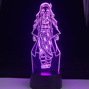 Nezuko Kamado Anime Lamp Demon Slayer Kimetsu No Yaiba 3D Led 16 Colors Light Japanese Anime Remote Control Base Table Lamp