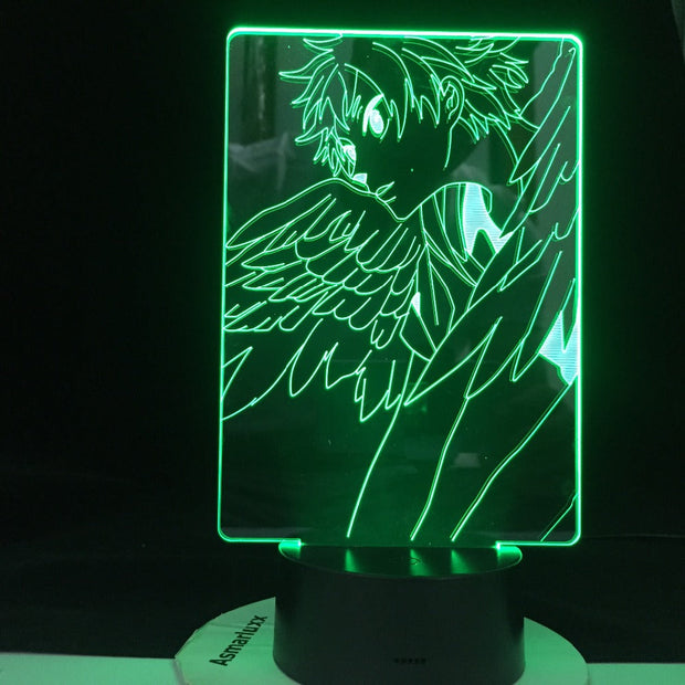 HINATA WINGED SPIKE LED ANIME LAMP HAIKYUU Kid Child Nightlight Bedside Desk Lamp Japanese Led Night Light Dropship Service