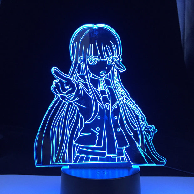 Danganronpa Junko Enoshima Led Night Light Lamp for Room Decor Kids Child Gift Danganronpa Acrylic Desk Lamp Junko Enoshima