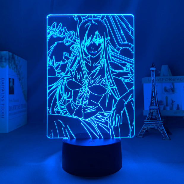 3D LED Lamp Anime Figure  Bakemonogatari Shinobu Oshino Bedroom Desk Decoration Small Night Light for Children's Festival Birthday Gifts