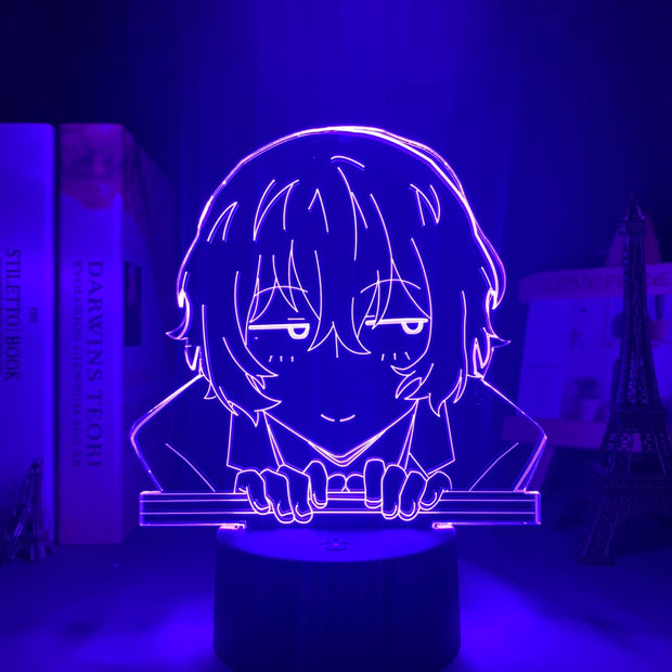 Bungo Stray Dogs Osamu Dazai Lamp for Room Decor Friend Birthday Gift Gadget Nakahara Chuya Night Light Anime Neon Light Dazai