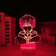 3D LED Anime Figures Tokyo Ghoul Ken Kaneki Night Light Touch Sensor Colorful Home Bedroom Table Decoration for Children's Festival Birthday Gifts Acrylic 7 Color Changes