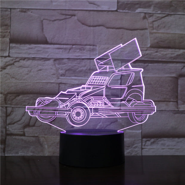Heavy Truck Car 3D Acrylic Night Light USB Sleep Light Fixture 3AA Battery Power Table Lamp Bedroom Decor Kids BirthdayGift 1970