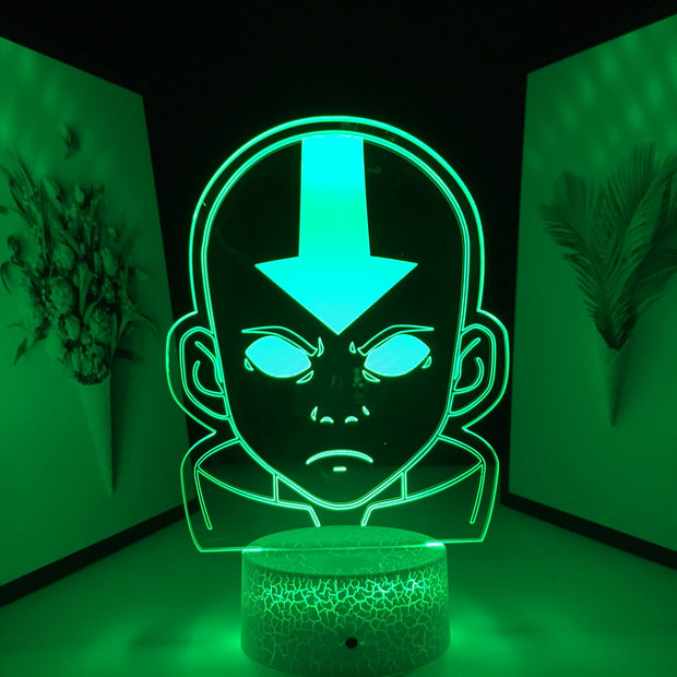 3D LED Light Anime Avatar The Last Airbender Coloful Small Night Light Room Decoration With Remote Control Color Change