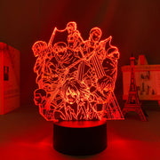 Anime Led Light Attack on Titan Wallpaper Group for Kid Bedroom Decoration Child Birthday Gift Manga AOT Attack on Titan 3d Lamp