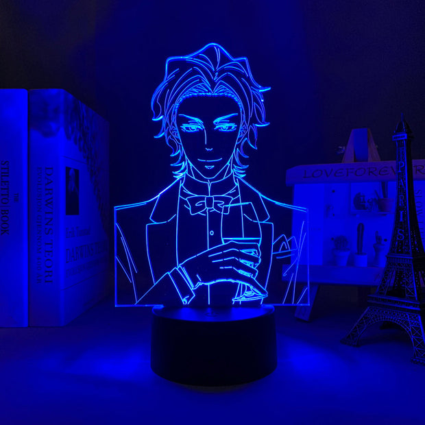 Moriarty The Patriot Albert James Moriarty 3D LED Lamp Anime Figure Bedroom Desk Decoration Small Night Light for Children's Festival Birthday Gifts
