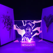 Anime Bleach Anime Yoruichi Shihouin 3D Small Night Light for Kids Home Decor Children's Festival Birthday Gifts 7 Color Changes With Remote Control Neon Lamp