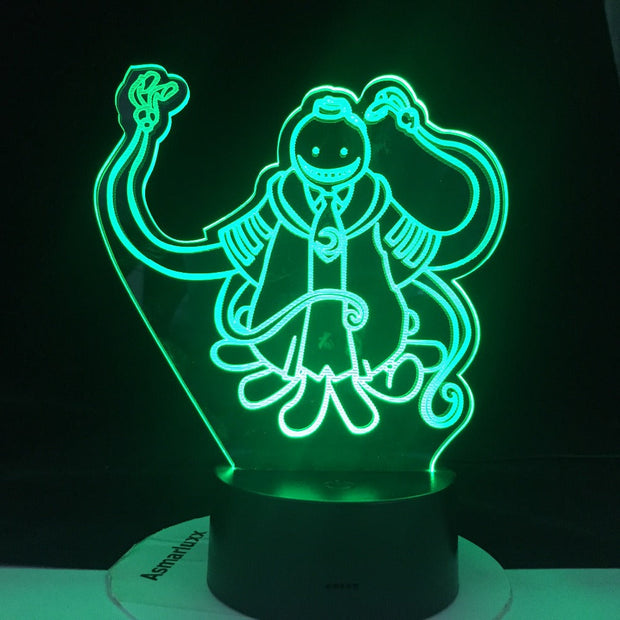 Assassination Classroom Koro Sensei Korosensei Figure Kid Night Light for Bedroom Decor Light Anime Gift for Child Table 3d Lamp