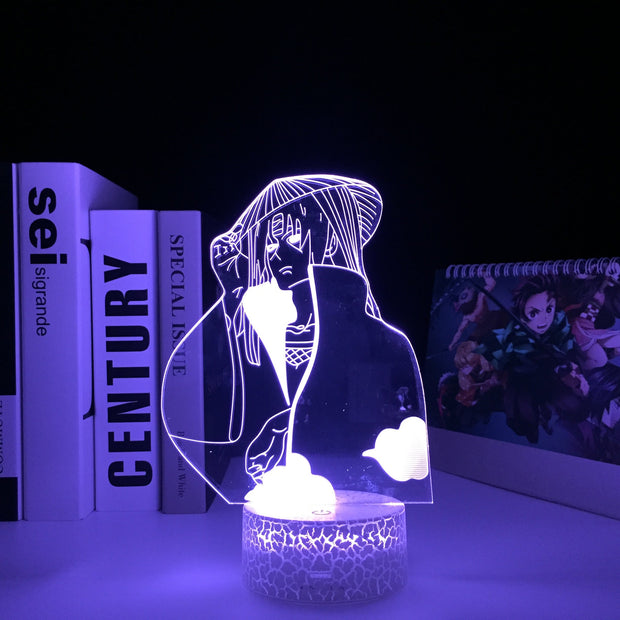 3D Lamp Akatsuki Anime Home Decor Children's Festival Birthday gifts USB Link Charging  Multiple Color Changes With Remote Control