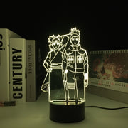Anime Figure Temari Shikamaru 3D LED Night Light Home Bedroom Table Decoration for Children's Festival Birthday Gifts Acrylic Lamp 7 Color Changes