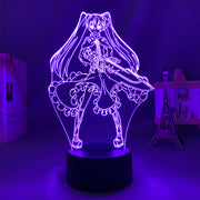 3D LED Lamp Anime Figure Bedroom Desk Decoration Small Night Light for Children's Festival Birthday Gifts Akame Ga Kill Mine