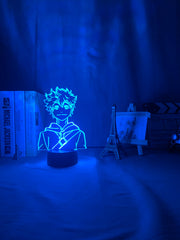 Acrylic Led Night Light Anime Haikyuu Shoyo Hinata Figure for Kids Bedroom Decor Nightlight Cool Manga Gadget Child Table Lamp