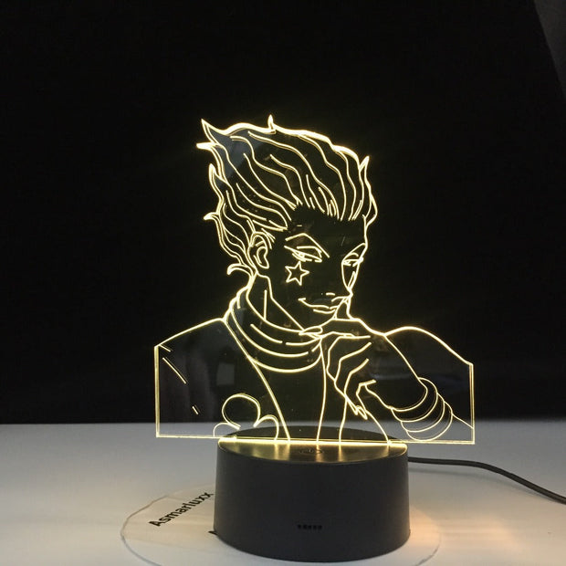 Anime Hunter X Decor Light 3d Lamp Hisoka Gadgets Kids Night Light Gift Led Touch Sensor Colorful Bedroom Nightlight Dropship