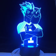 Haikyuu Anime Kotaru Bokuto 3D Neon Lamp Home Bedroom Table Decoration for Kids Children's Festival Birthday Gifts USB Link Charging LED Light