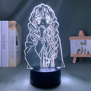 Kimetsu No Yaiba Mitsuri Kanroji Anime Figure Multiple Color Changes With Remote Control Home Decor Children's Festival Birthday gifts