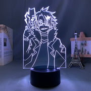My Hero Academia Denki Kaminari 3D LED Lamp  Anime Figure Bedroom Desk Decoration Small Night Light for Children's Festival Birthday Gifts