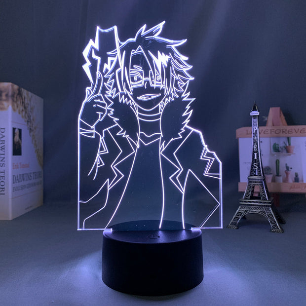 My Hero Academia Denki Kaminari 3D LED Lamp  Anime Figure Bedroom Desk Decoration Small Night Light for Children's Festival Birthday Gifts